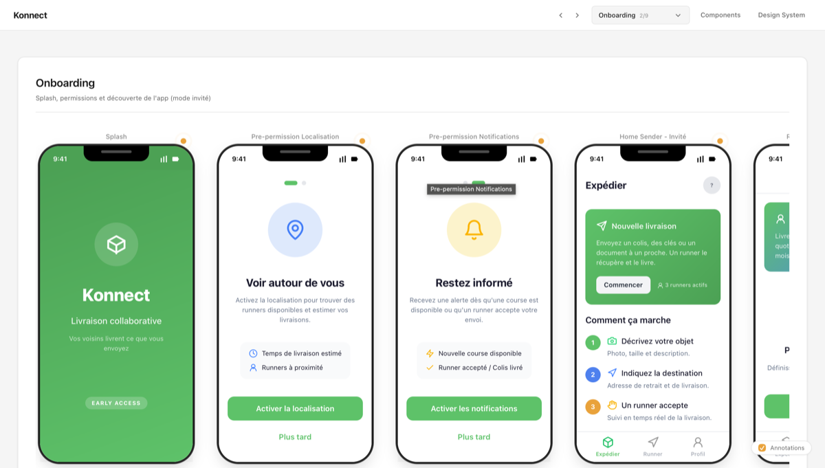 Konnect - Parcel relay network